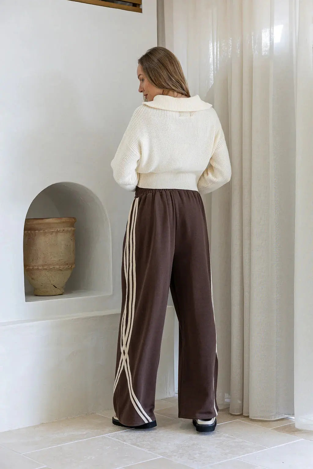 Parla Barrel Track Pant Peach &amp; Parla