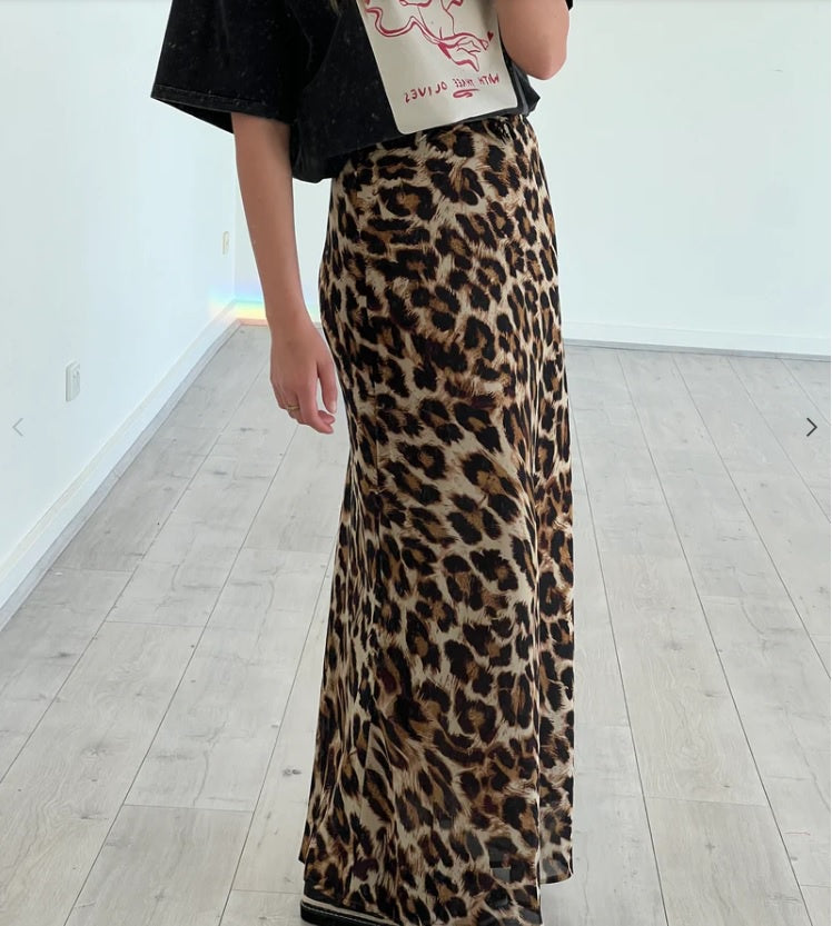 leopard skirt by peach and parla