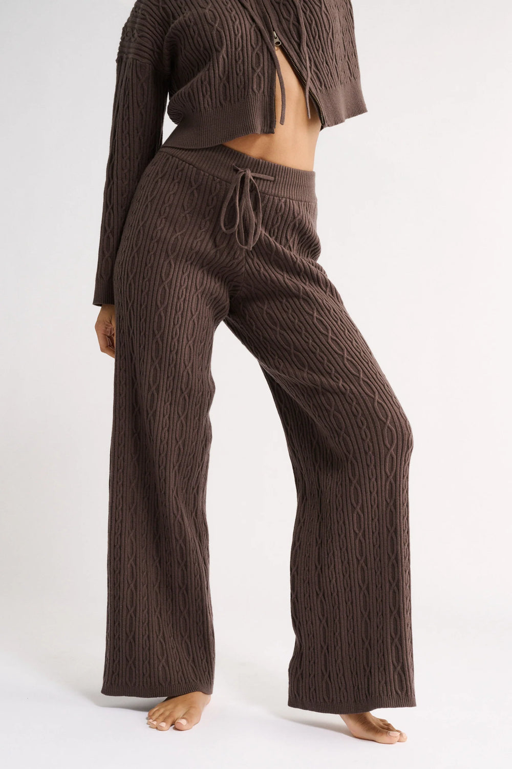 katie cable knit pants by primi