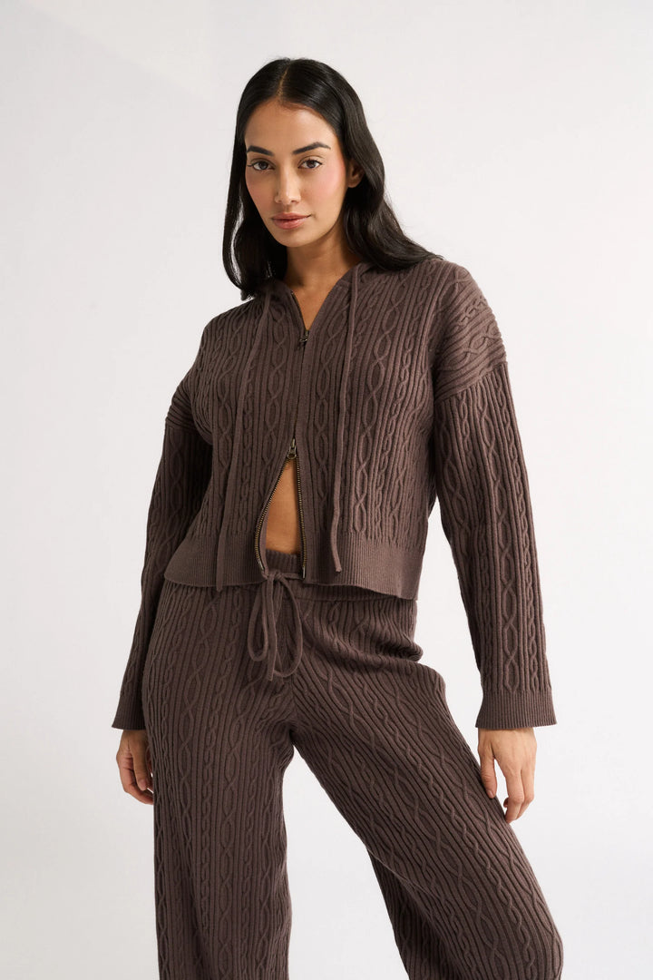 primi cable knit jacket