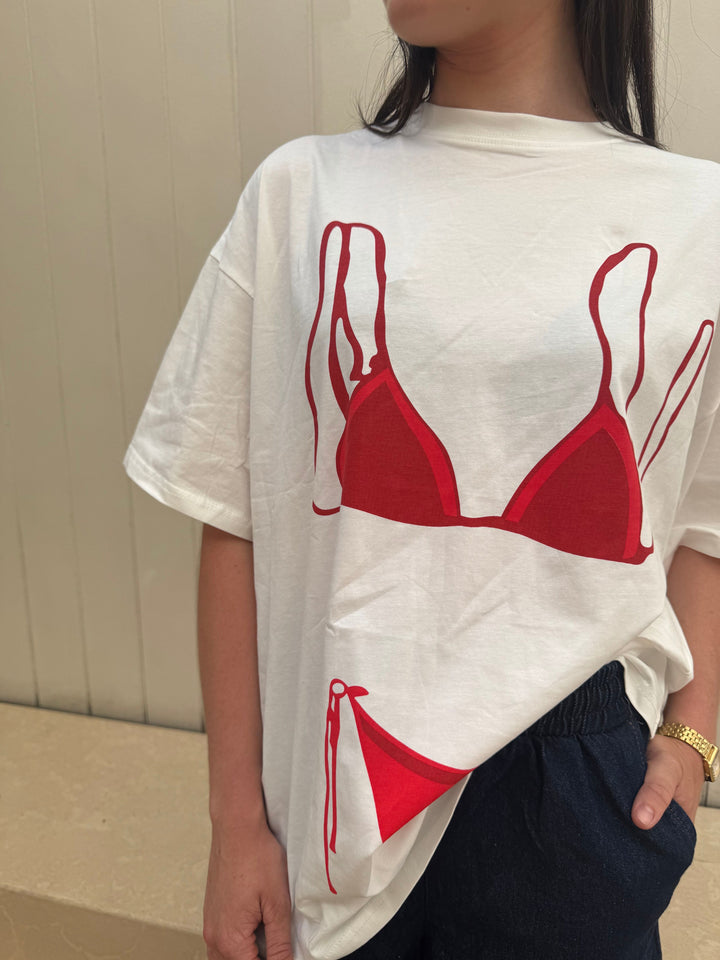 Red Bikini Tee
