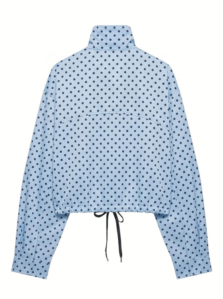 *Pre-order* Polka Dot Spray Bomber Jacket