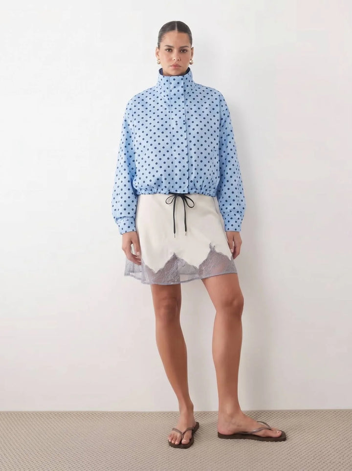 *Pre-order* Polka Dot Spray Bomber Jacket