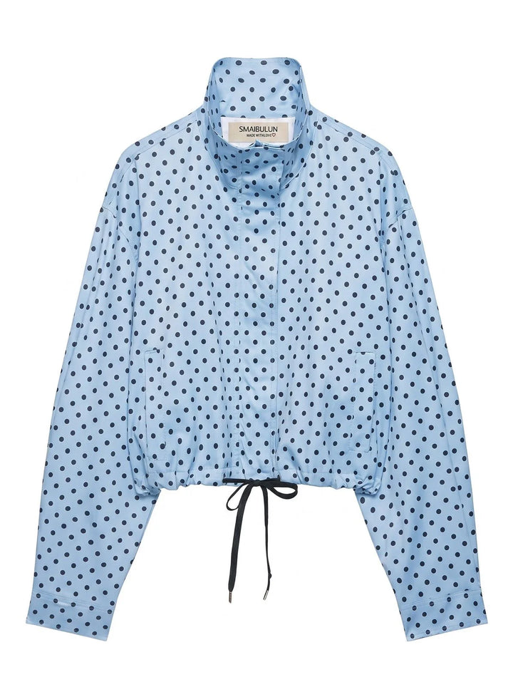 *Pre-order* Polka Dot Spray Bomber Jacket