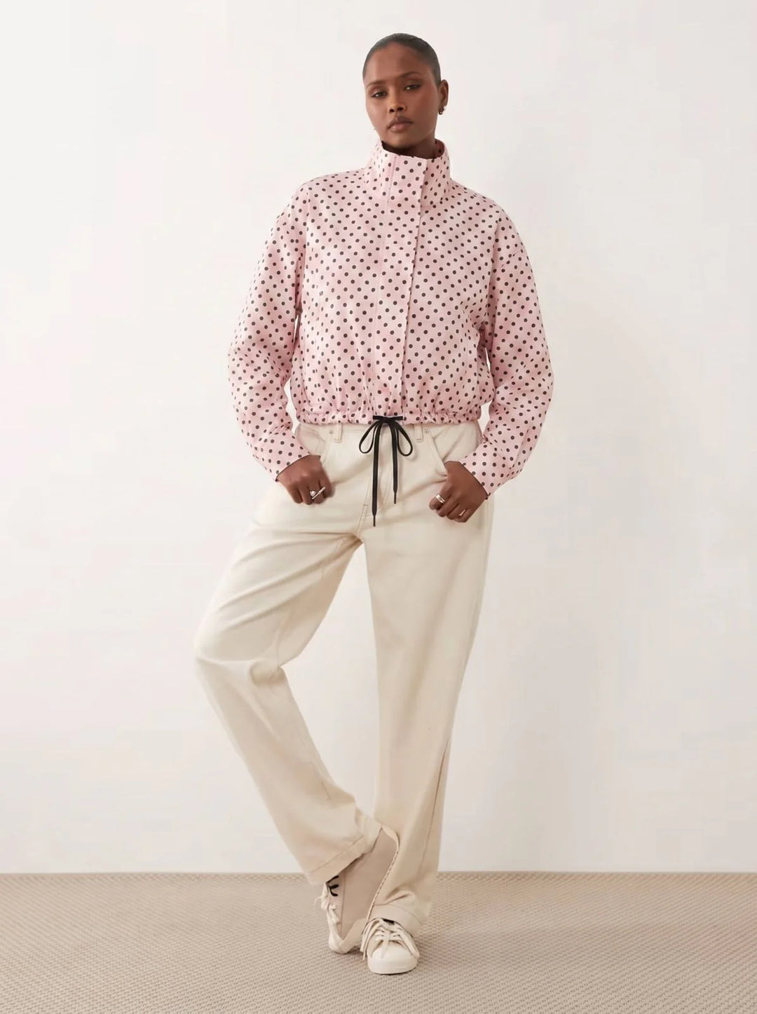 *Pre-order* Polka Dot Spray Bomber Jacket