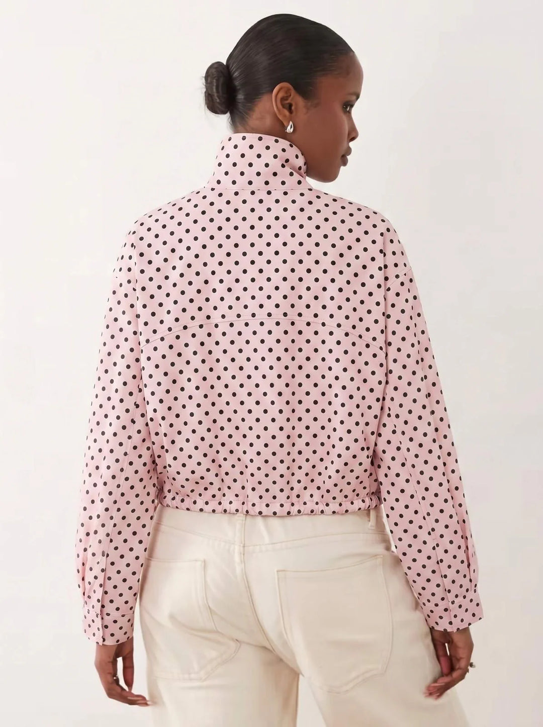 *Pre-order* Polka Dot Spray Bomber Jacket