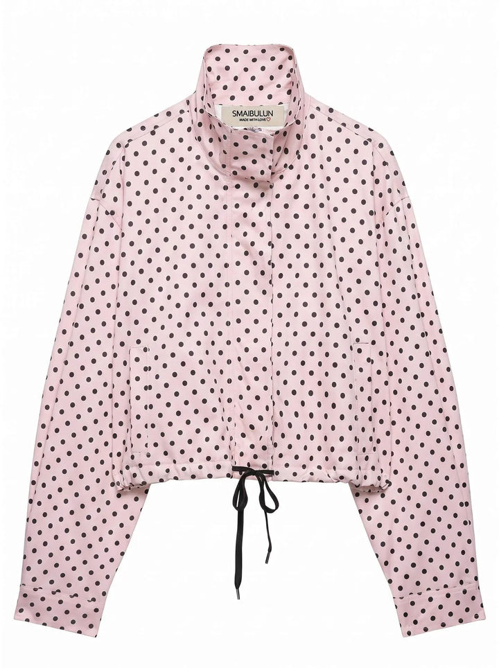 *Pre-order* Polka Dot Spray Bomber Jacket