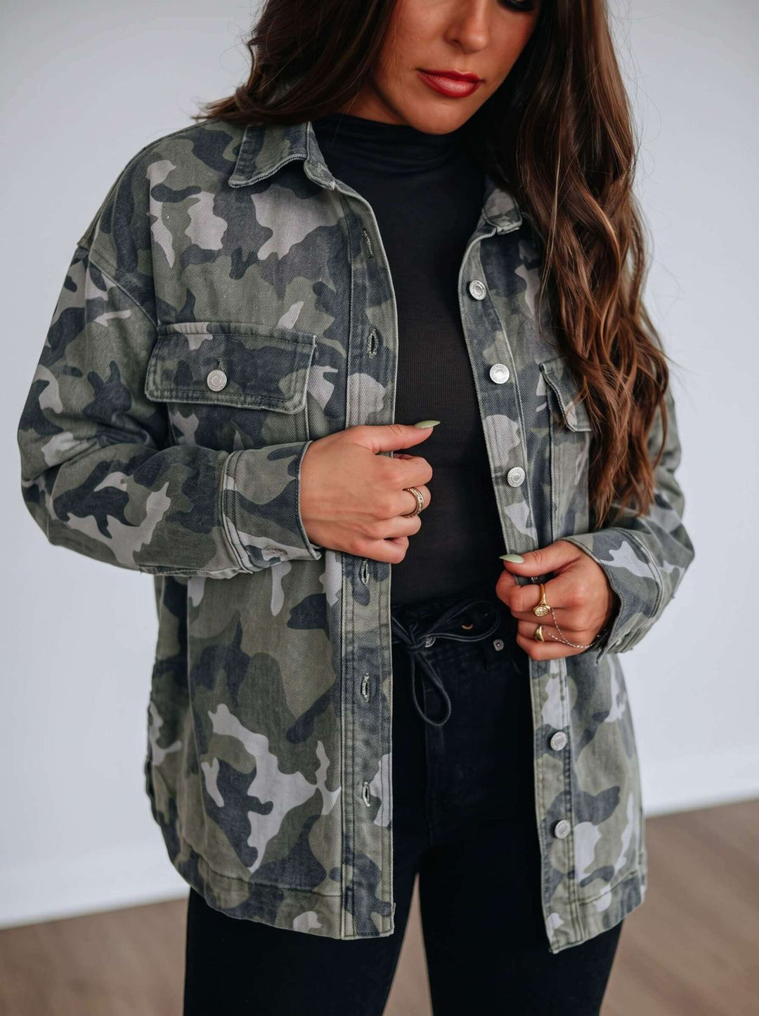 smaibulun camo shacket