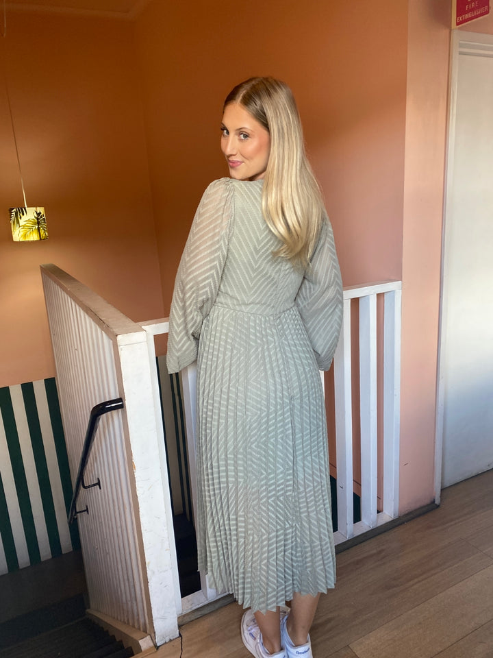 sunny girl maxi dress in sage