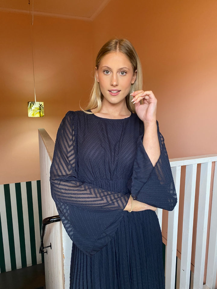 sunny girl maxi dress in navy detail