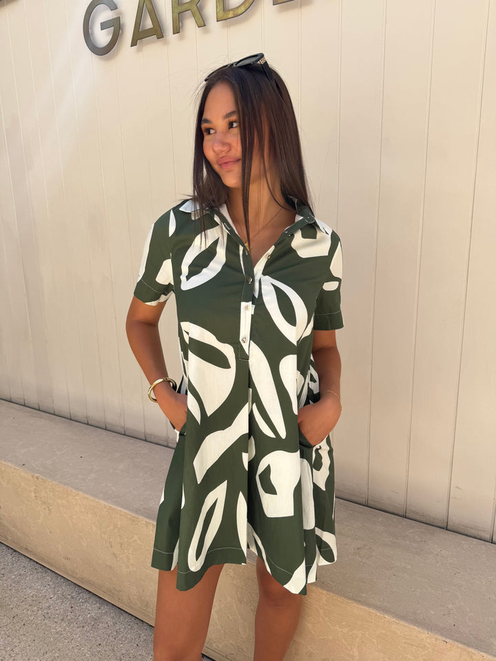 khaki sunny girl dress