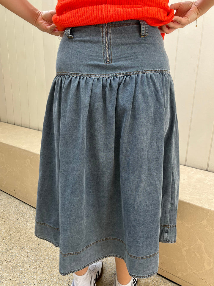 sunny girl denim skirt