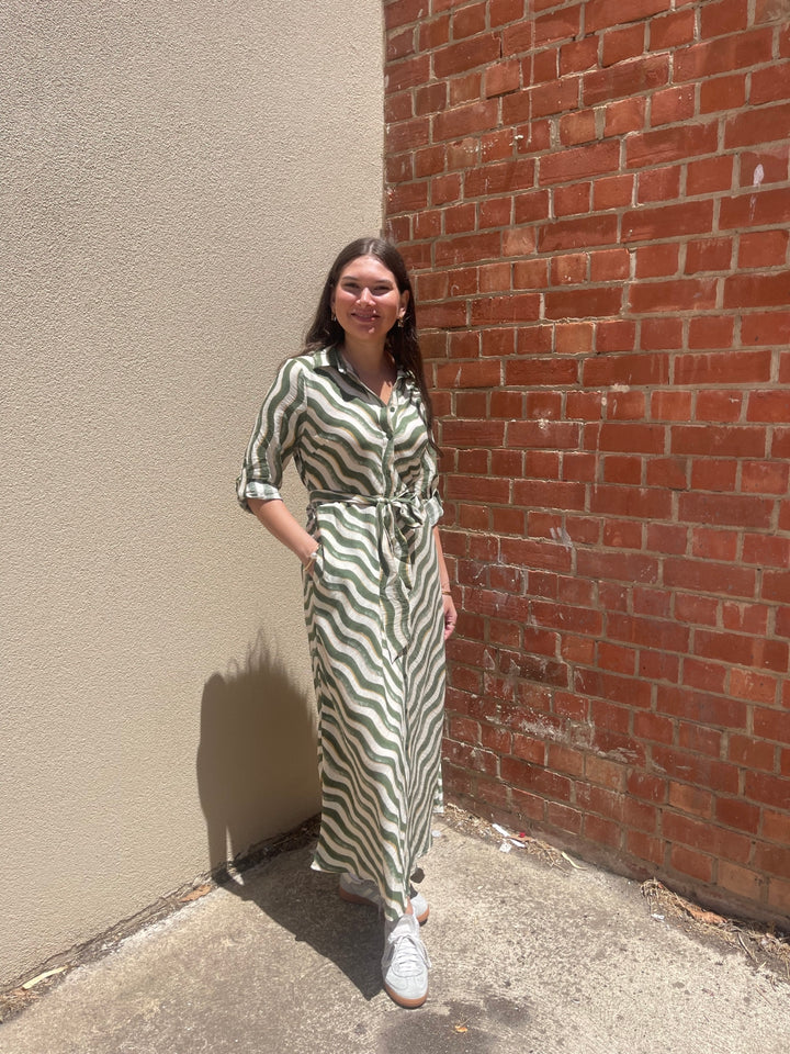 stripe maxi dress from sunny girl