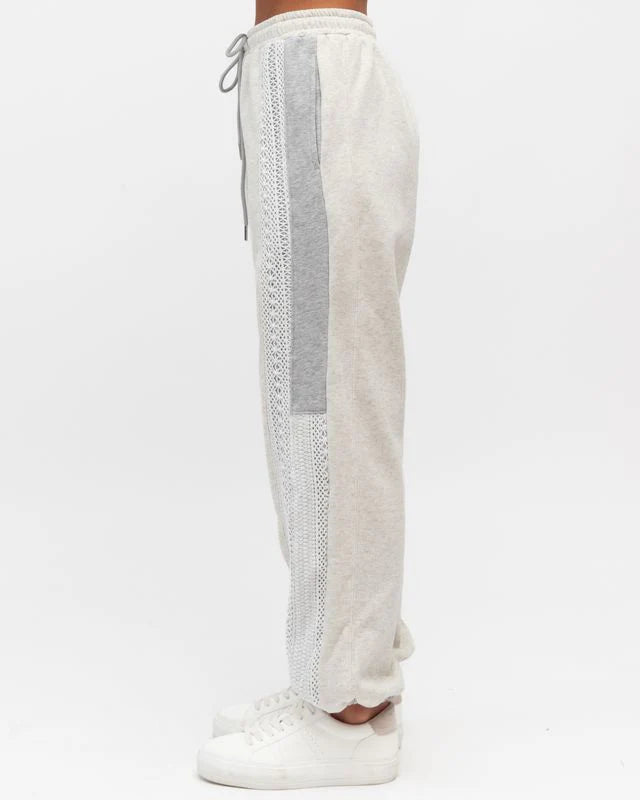 detail of the ebby and I sweet edge pants