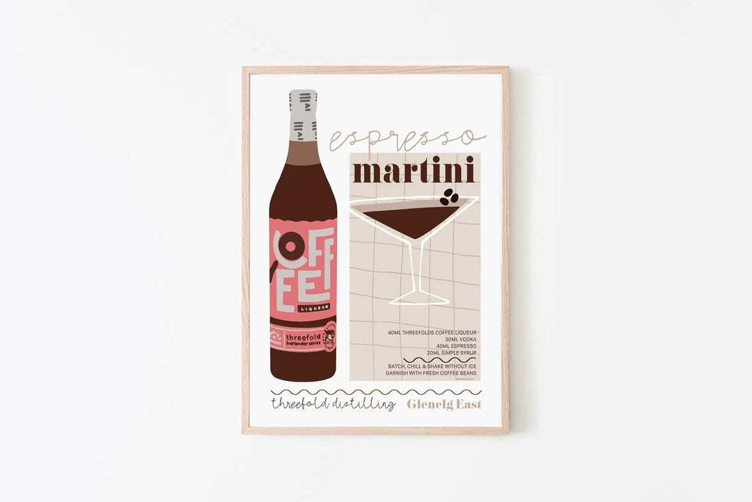 Espresso Martini Print Graphics by L