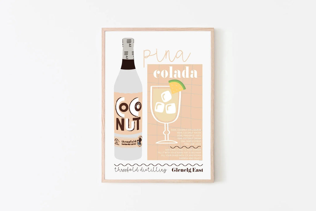 Pina Colada Print Graphics by L