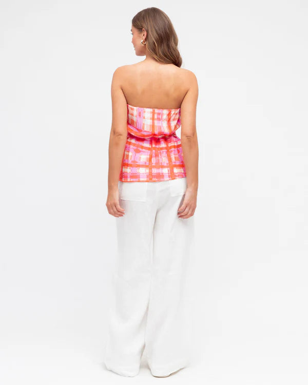 white closet clara print top back