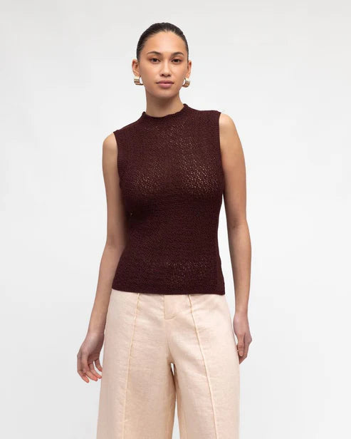 Knit Cami from White Closet in choc
