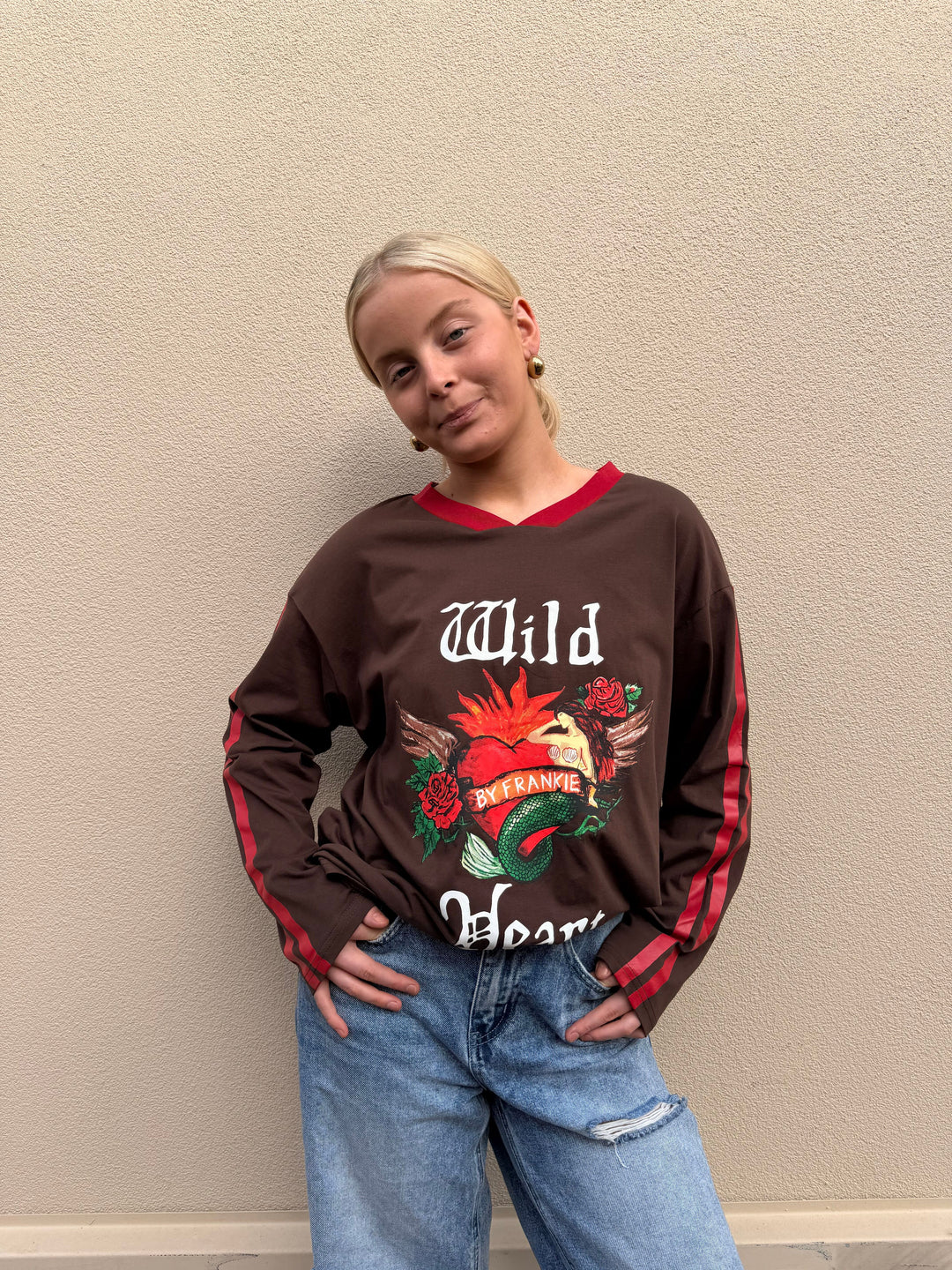 Wild at Heart Tee - Chocolate