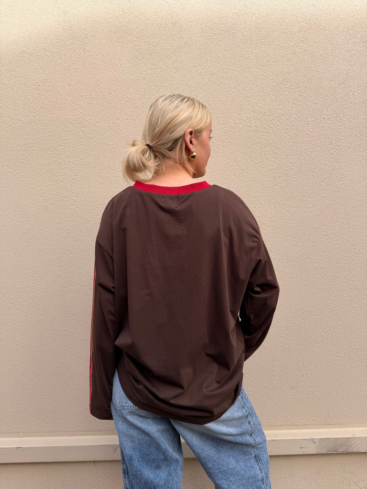 Wild at Heart Tee - Chocolate