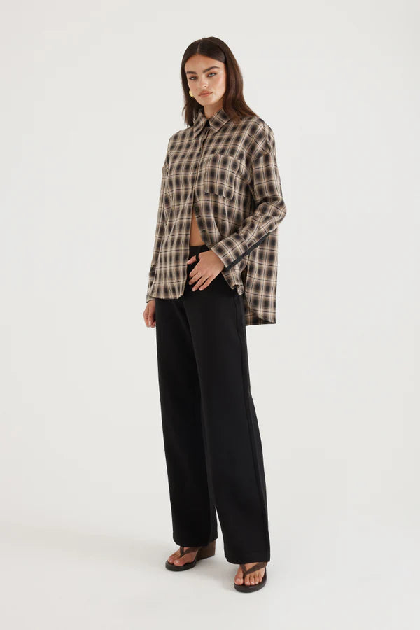madison label willa check shirt