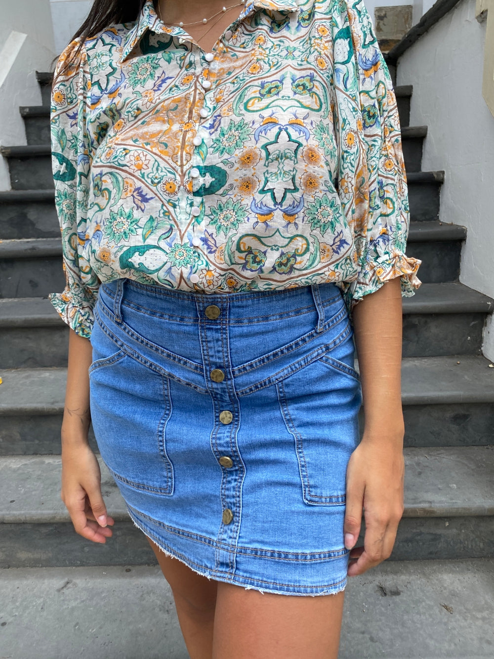 Denim Skirt from Wits The Label
