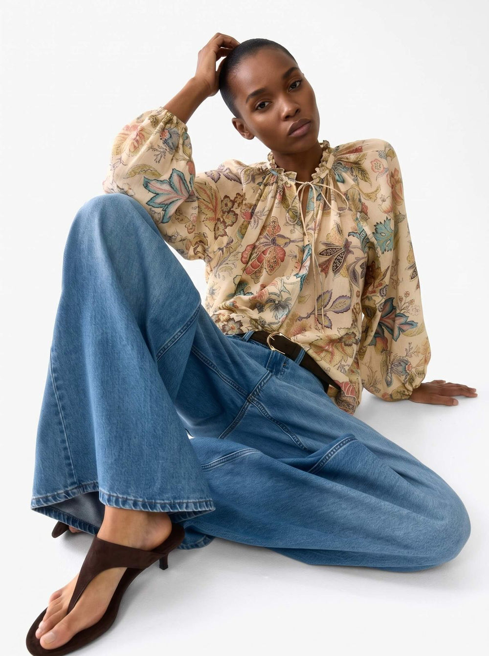 yellow floral blouse by smaibulun