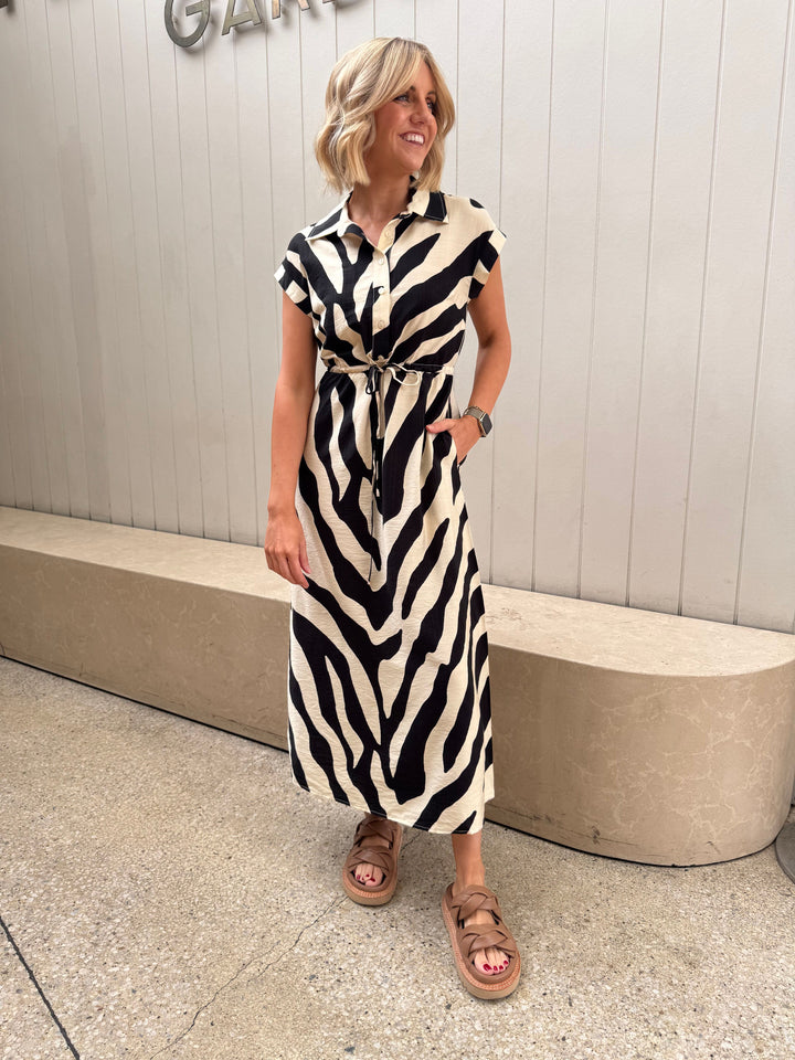 Zebra Maxi Dress