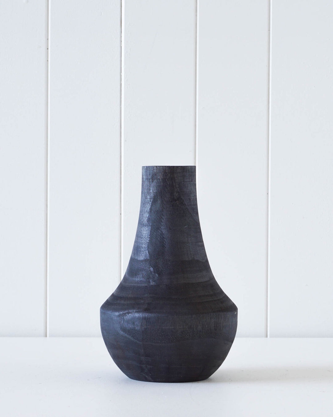 black wooden vase from rayell