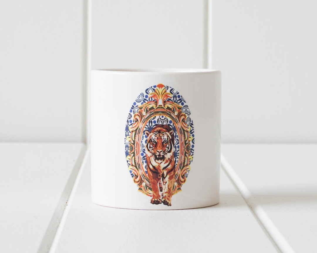 rayell ceramic tiger pot