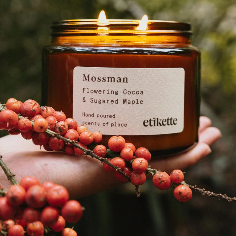 mossman 500ml candle by etikette candles