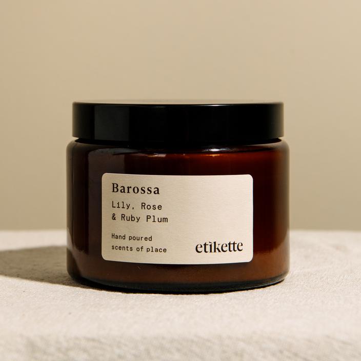 etikette candles barossa candle in a 500 ml jar