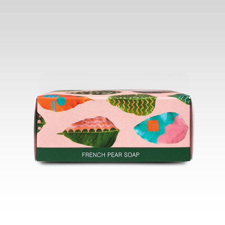 pink painted leaves french pear soap rhicreative