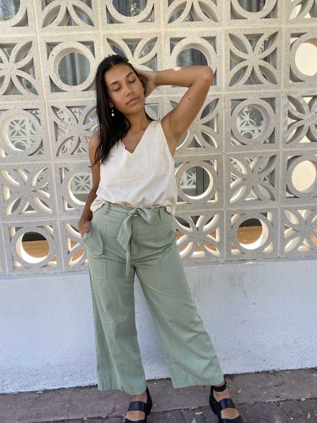 Sunny girl hot sale linen pants